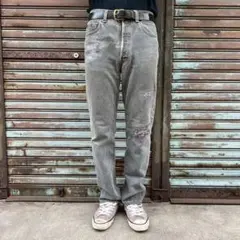 90s USA製 Levi's 501 ブラックデニム パンツ W30 L30