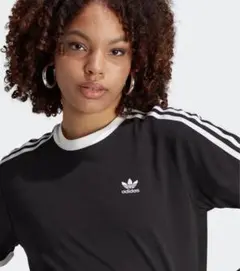 adidas アディダス Tシャツ 刺繍ロゴ 黒