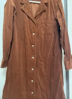 UNIQLO ブラウン コーデュロイシャツワンピース S