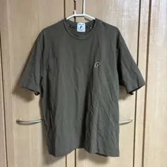 Awesome Golf S+ オーサムゴルフ　ロゴ刺繍 Tシャツ 半袖M 茶色