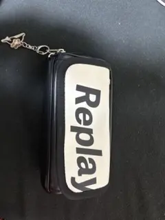 Replay 筆箱 黒/白