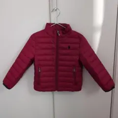 【100】POLO RALPH LAUREN ダウンコート 3T レッド