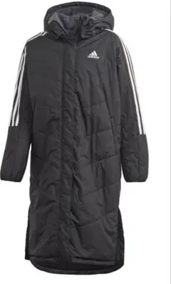 美品　adidasアディダス ブラック ベンチコート 140