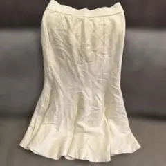 NANNG9 マーメイドスカート　ホワイト