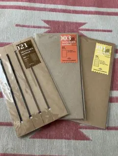 トラベラーズノート　連結バンドシステム手帳用リフィル 3点セット