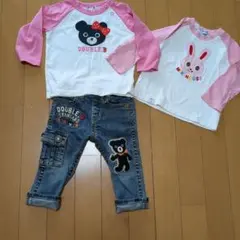 DOUBLE B ベビー服セット 70-80cm