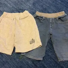 ユニクロ　無印120サイズ ハーフパンツ 2枚セット