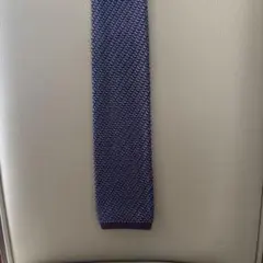 dunhill 100%シルク ニットネクタイ 紫系