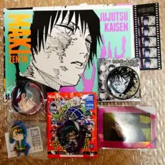 呪術廻戦 シルバー缶バッジ、アートカード、ポジフィルム、アクキー他（禪院真希）