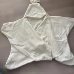 星型　おくるみ　フリース　白　アイボリー
