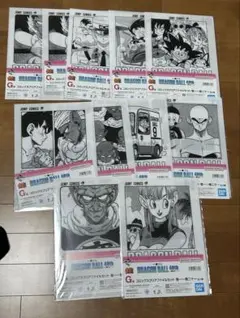 ドラゴンボール　一番くじ　G賞　コミックスクリアファイルセット￼ 11個