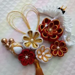 つまみ細工髪飾り　結婚式　成人式