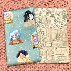 ❤︎ yukiemon ２種類セット ❤︎オックス＊綿麻シーチング１０５㎝×各５０㎝