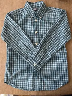 mont-bell キッズ130 チェック柄 長袖シャツ