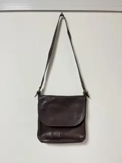 OLD COACH オールドコーチ 4115 レザー ショルダーバッグ ブラウン