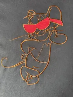 Tom and Jerry 刺繍Tシャツ 150サイズ グレー