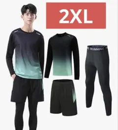 スポーツウェア メンズ 2XL 半袖 ジャージ ランニングウェア 吸汗速乾