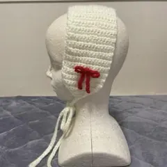 耳あて、ヘッドドレス　リボン付き