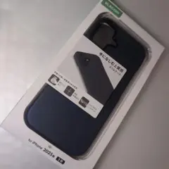 iPhone17 スリムケース ネイビー ELECOM