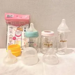 ピジョン ガラス哺乳瓶 160ml 2本、100ml 1本＋おまけ