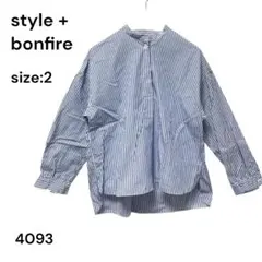 style + confort シャツ　トップス　長袖　ストライプ　2のサムネイル