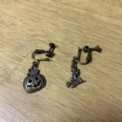 ハロウィン　イヤリング ジャックオランタン、魔女