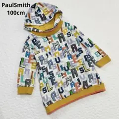 Paul Smith JUNIOR アルファベット 総柄フード ワンピース