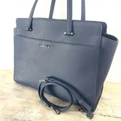 アニエスベー Agnes b. 2way ショルダー トートバッグ サフィアーノ