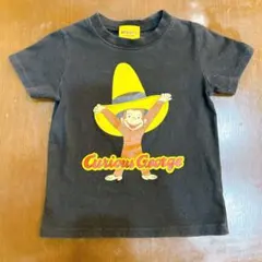 おさるのジョージ Tシャツ 110CM 黒色