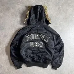 アヴィレックス N2B フライトジャケット 短丈 アーチロゴ ワッペン