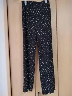 コカ　ドット柄プリーツレギンスパンツ