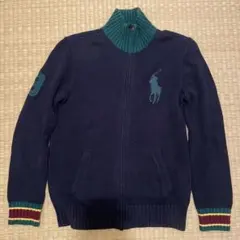 ポロラルフローレン　ビッグポニー　フルジップセーター