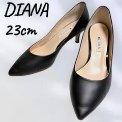 ダイアナ　DIANA 万能　ヒールパンプス　ブラック　スムース　通勤のサムネイル