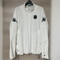 美品 Kappa ゴルフ ダブルジップジャケット ホワイトドローコード XL