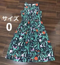 ケイトスペード　ボタニカルフラワー　ワンピース　サイズ0のサムネイル
