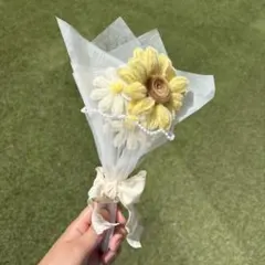 モールフラワー　枯れない花　ひまわり　ミニブーケ　プチギフト　デイジー