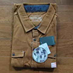 【 CREATION CUBE 】 ブラウン 半袖ポロシャツ 5L 新品タグ付き