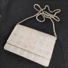 CHANEL ミニショルダーバッグ シルバーチェーン 希少 コンパクトウォレットのサムネイル