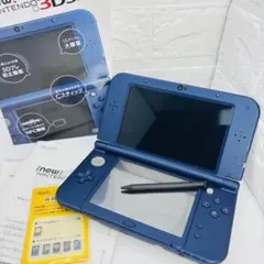 【美品】 new 3ds LL 本体　箱あり　メタリックブルー
