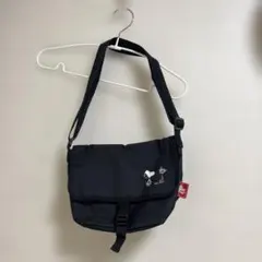 LOGOS スヌーピー ショルダーバッグ ブラックのサムネイル