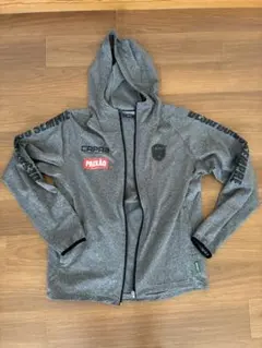 CAPAZ フットサル パーカー グレー M