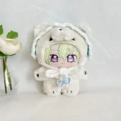 ヘッドドレス 耳出し ぬい服 いつぬい フリル レース ブルー 青