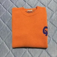 BAYFLOW オレンジ クルーネックニット