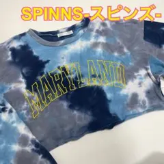 スピンズ SPINNS トレーナー ショート丈 ブルー