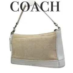 極美品】COACH コーチ アクセサリーポーチ ノリータ 格子柄 チェック