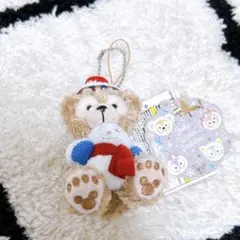 ダッフィー ぬいぐるみ　ストラップ 2019 クリスマス 雪だるま ディズニー