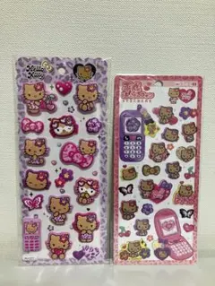 【らくらくメルカリ便】もちもちマシュマロシール　平成はっぴーフォン　日焼けキティ