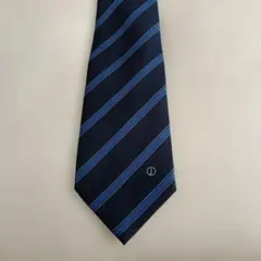 dunhill ダンヒル ネクタイ イタリア製シルク100% ネイビーストライプのサムネイル