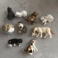 猫　ネコ　置物　セット