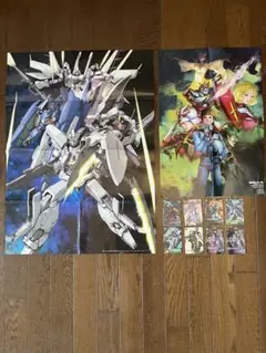 機動戦士ガンダム ポスター2枚とカード8枚セット